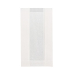 HEIKO NF(ノンフッ素)窓付耐油ガゼットパック 中 12-20.5 白無地 100枚/袋