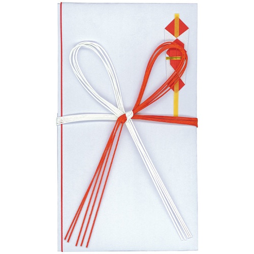 東京折赤白5本花結び5枚パック 65-511