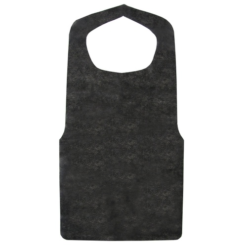 不織布エプロン 黒 30枚 FE-B