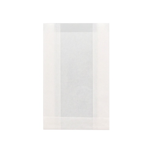 HEIKO NF(ノンフッ素)窓付耐油ガゼットパック 11.5-17 白無地 100枚/袋