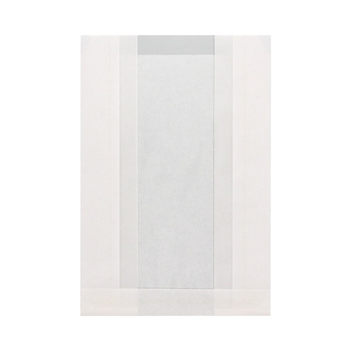 HEIKO NF(ノンフッ素)窓付耐油ガゼットパック 15-20.5 白無地 100枚/袋