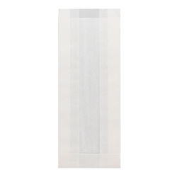 HEIKO NF(ノンフッ素)窓付耐油ガゼットパック 10-24.5 白無地 100枚/袋