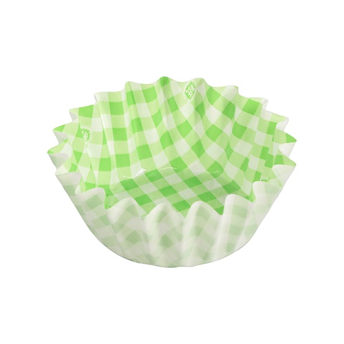 HEIKO 純白ペットケース 7号深 緑チェック 250枚/本