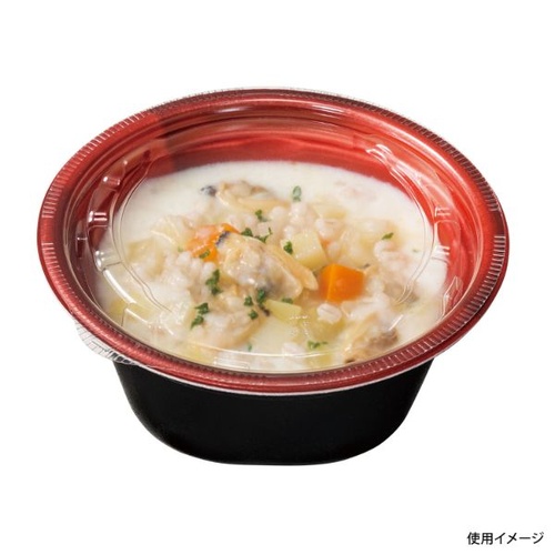 リスパック スープ容器 ホット ほっこり 145-60B ソワレレッド 本体