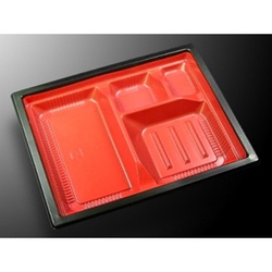 中央化学 弁当容器 CT WF-22D-27 赤黒-BK 本体L