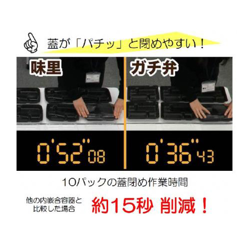 中央化学 弁当容器 CT ガチ弁 IK24-20A BK 本体