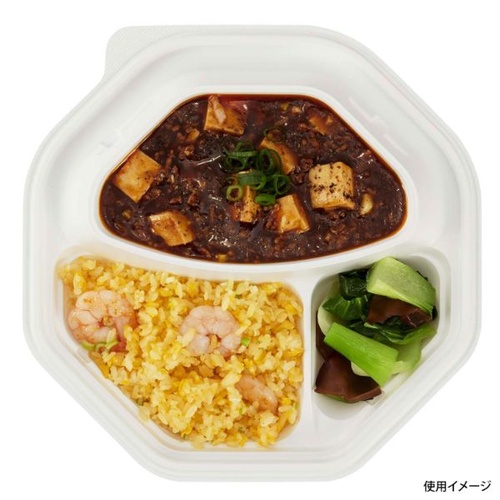 中央化学 カレー容器 CT キャリー 八角 24 W 本体