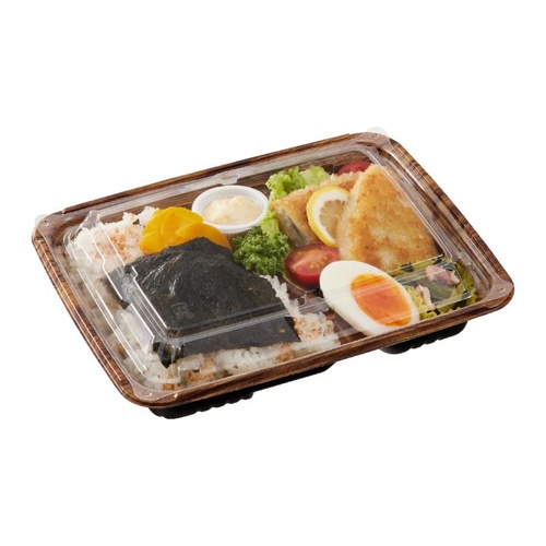 中央化学 弁当容器 BCTはるか22-17L さやBR-BK 本体