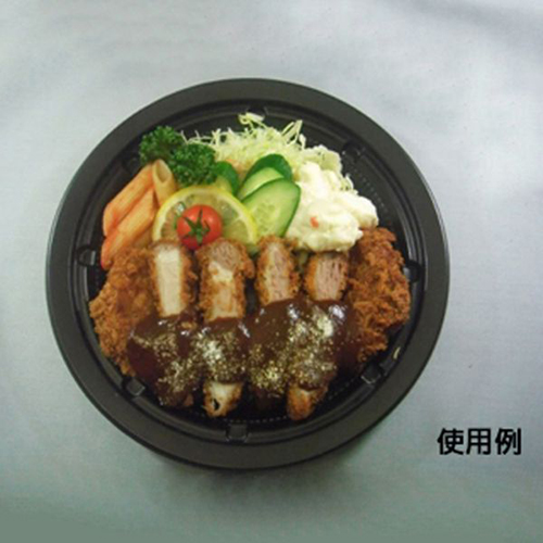 中央化学 惣菜容器 CT 街デリ ランチ M21 BK 本体