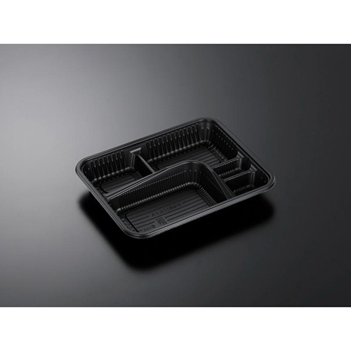 中央化学 弁当容器 CT 仕切折R 2.7A BK 本体
