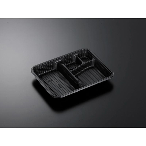 中央化学 弁当容器 CT 仕切折R 2.7E2 BK 本体
