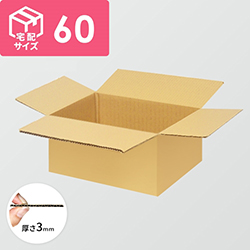 宅配60サイズ】ダンボール箱（210×154×186mm）3mm B/F C5×C5