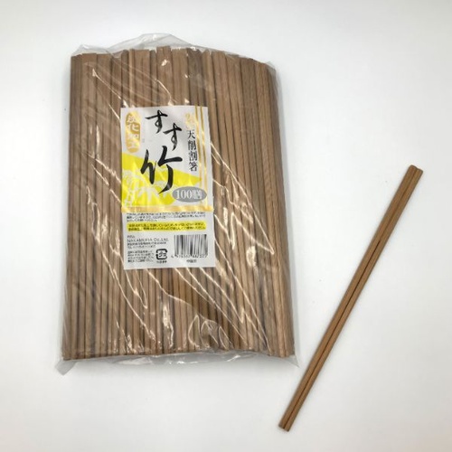 竹箸 炭化竹天削 21cm 100膳