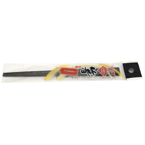 マイン SPS箸 エンボス四角 黒 22.5cm