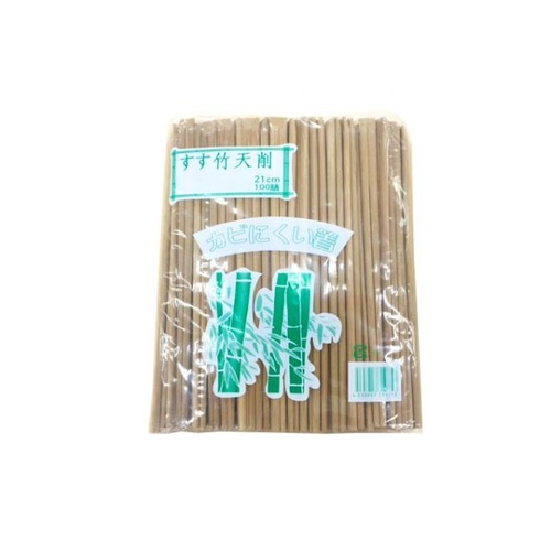 マスキ 割箸 竹箸 炭化茶 天削 21cm【weeco】