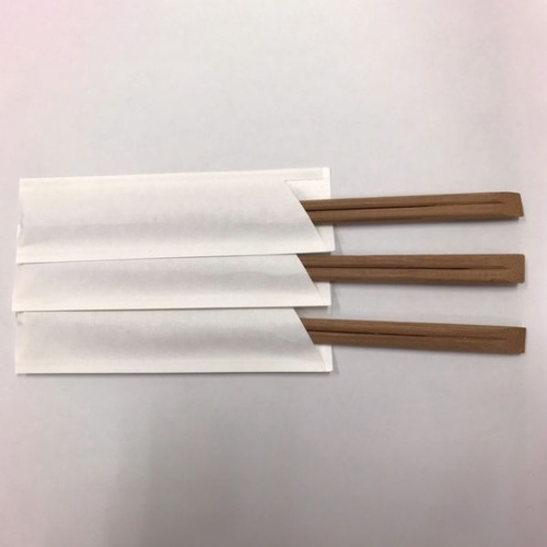 マスキ 割箸 竹天削21cm (炭化)白無地ハカマ袋