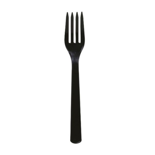 やなぎプロダクツ 使い捨てフォーク ポリ完封プラスチックフォーク16cm (黒)