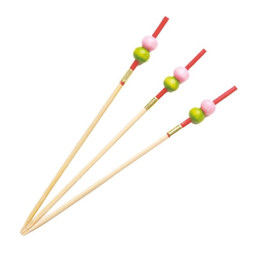 萬洋 竹串 2色だんご串 7.5cm 50本入