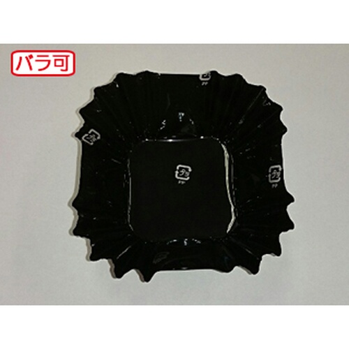 セイコー おかずカップ ラミケースOPP四角8号黒 500枚