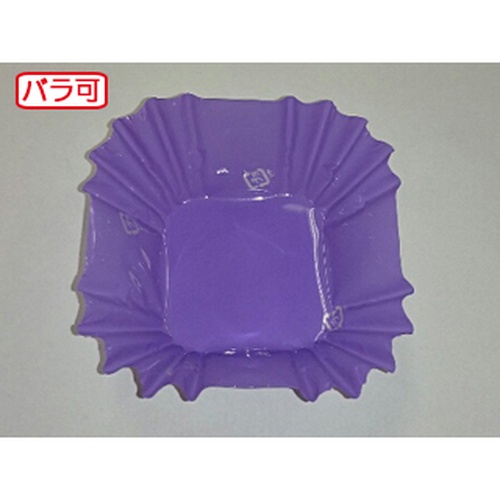 セイコー おかずカップ ラミケースOPP四角8号Pパープル 500枚