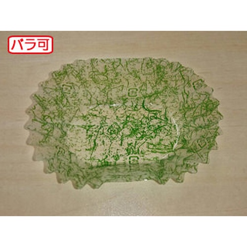 セイコー おかずカップ ラミケースOPP小判6号雲龍柄(緑) 500枚