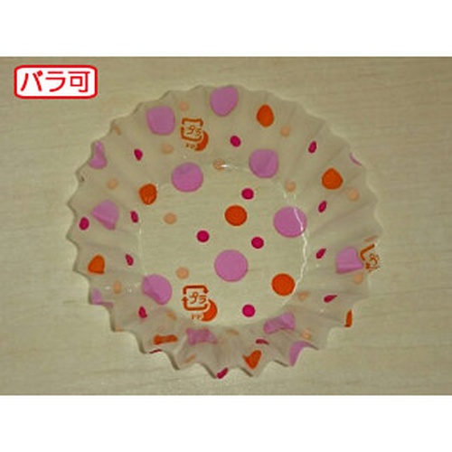 セイコー おかずカップ ラミケースOPP 8A 水玉柄(赤) 500枚