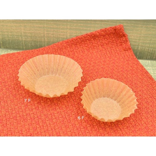 木村アルミ箔 紙カップ 耐油紙キャメルケース 6F 500枚入