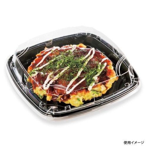 シーピー化成 軽食容器 BFお好み角18黒本体