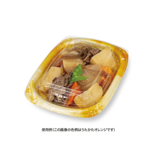 リスパック 軽食容器 ホット こんもり 18-13B 黒 本体