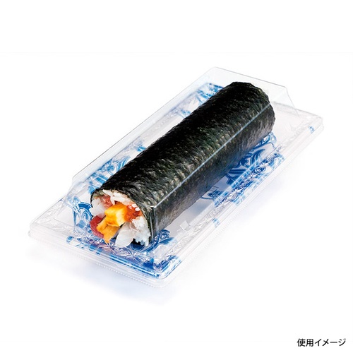 リスパック 刺身容器 バイオPET ふれあい 25-12B はまい青 本体