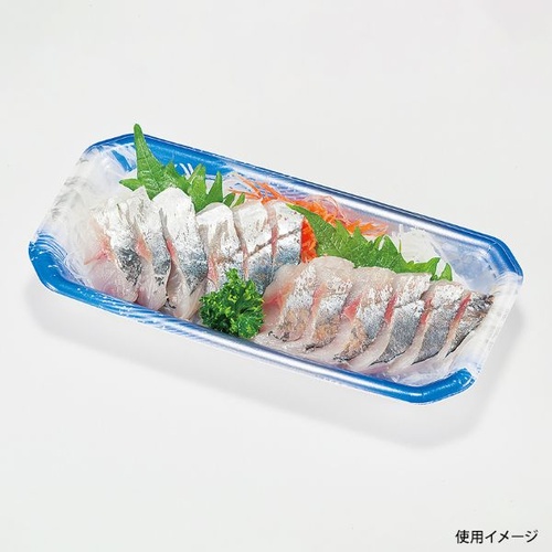 リスパック 刺身容器 RON-20-10 流氷青 本体