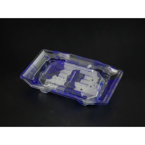 リスパック 刺身容器 A-PET うつくし盛D 10B みぞれ青 本体