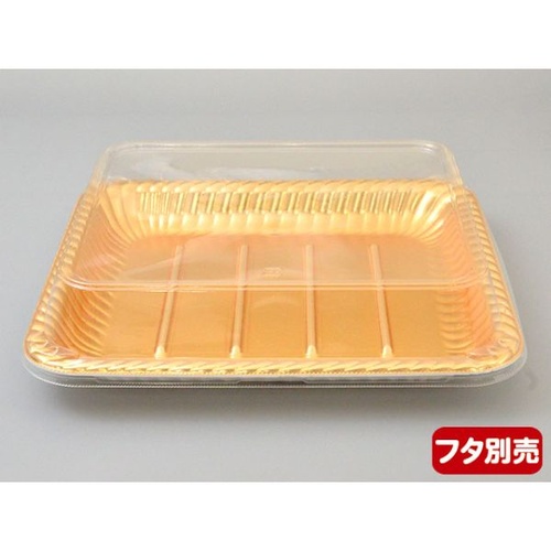 エフピコ オードブル容器 ティアラ角皿25-22 本体 金