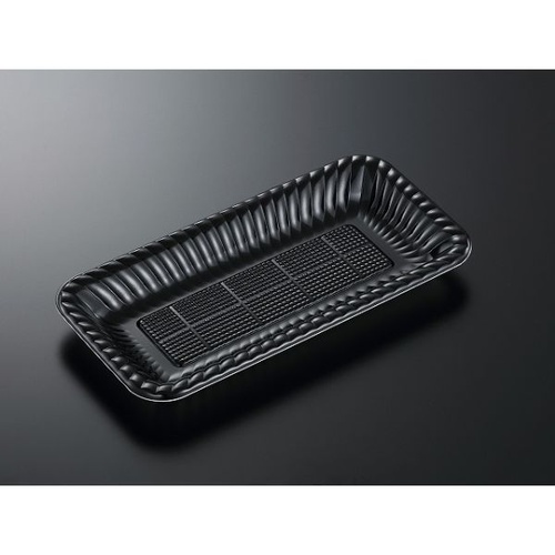 中央化学 オードブル容器 PDプレートK30-15 黒 内 本体