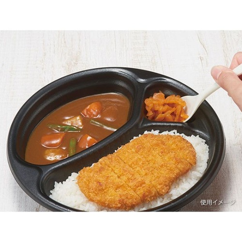 リスパック カレー容器 ごちカレー 丸 黒 本体