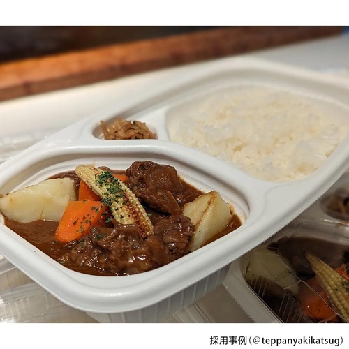 リスパック カレー容器 ごちカレー ダエン 白 本体