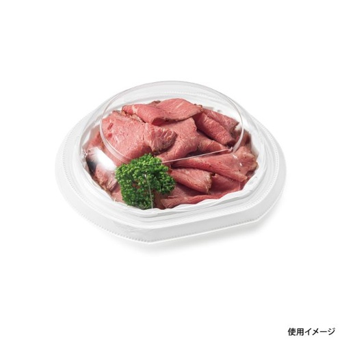 リスパック フルーツ容器 バイオ パティー 18B 白 本体