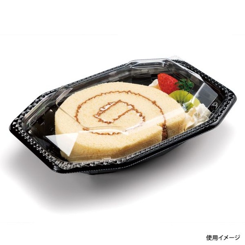 リスパック フルーツ容器 クリーンカップ キララD20-13B 黒 本体
