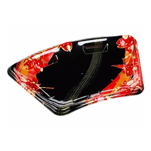 エフピコ 寿司容器 扇皿29-19(V1) 本体 風花赤