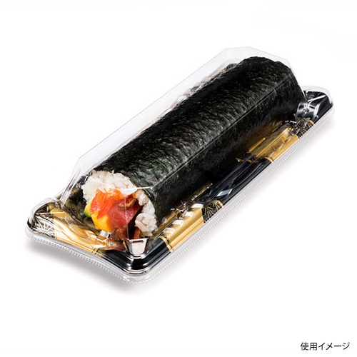 リスパック 寿司容器 しきさい 1-5B 箔格子金 本体