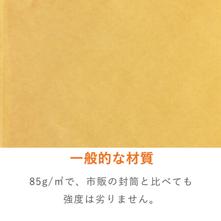 角0封筒　クラフト85g　〒枠なし・口糊なし