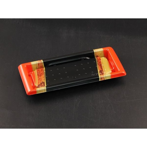 リスパック 寿司容器 板前05B ひしょう赤 本体
