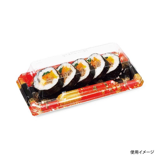 リスパック 寿司容器 至粋 1-4 B ふくいん赤 本体