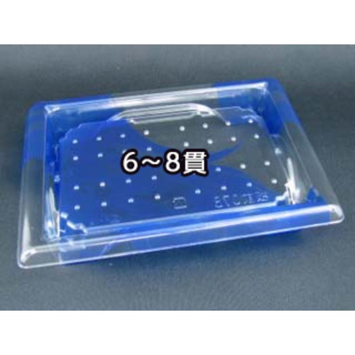 リスパック 寿司容器 A-PET 板前07B はやて青 本体