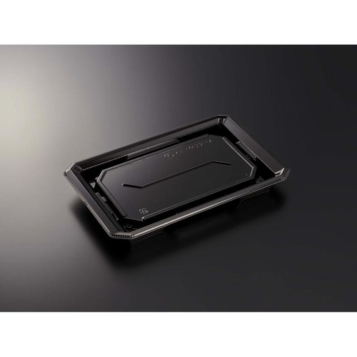 中央化学 寿司容器 HS澄板22-14 BK 本体
