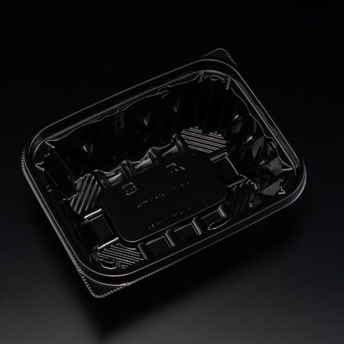 リスパック 惣菜容器 バイオ アソートケース 16-13B(48) 黒 本体
