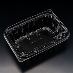 リスパック 惣菜容器 バイオ アソートケース 18-13B(48) 黒 本体