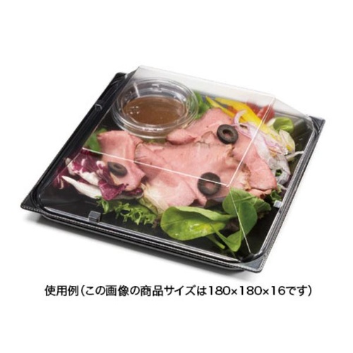 リスパック 惣菜容器 バイオ リファイン 20-16B 黒 本体