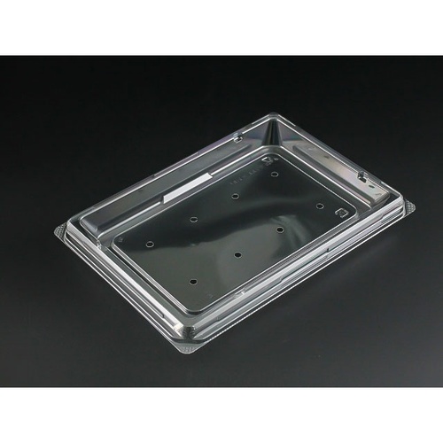 リスパック サラダ容器 バイオカップ キューブ H 21BF 穴8H 本体