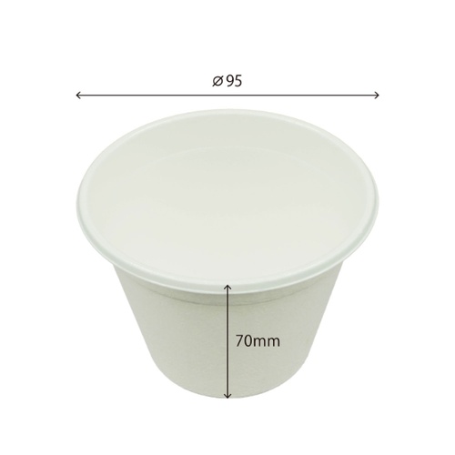 ケーピープラテック スープカップ KMP丸カップ 95-270 本体 ホワイト